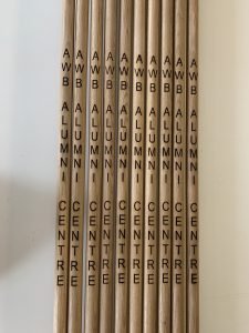 Door handle laser engraving